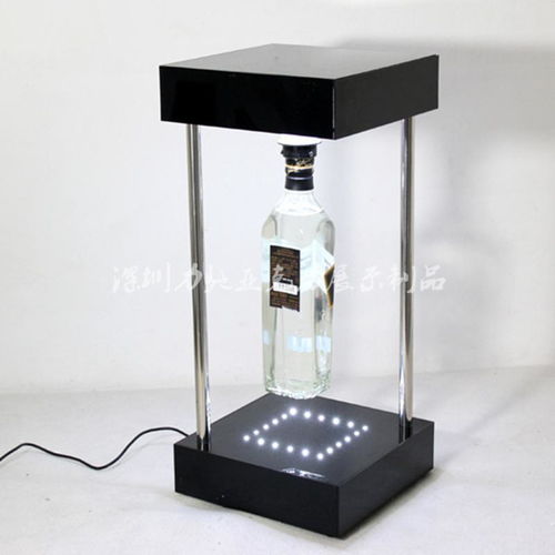 深圳磁悬浮展架工厂 定制亚克力磁悬浮酒瓶展架，创意高端悬浮展示架解决方案